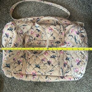 Vera Bradley strawflowers performance twill lay flat Travel Bag